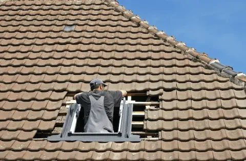 Pose de velux au Thou